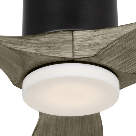Harrier LED Smart Ceiling Fan 52", Gray Wash Oak and Aged Pewter