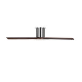 Harrier LED Smart Ceiling Fan 52", Walnut Wood and Brushed Steel