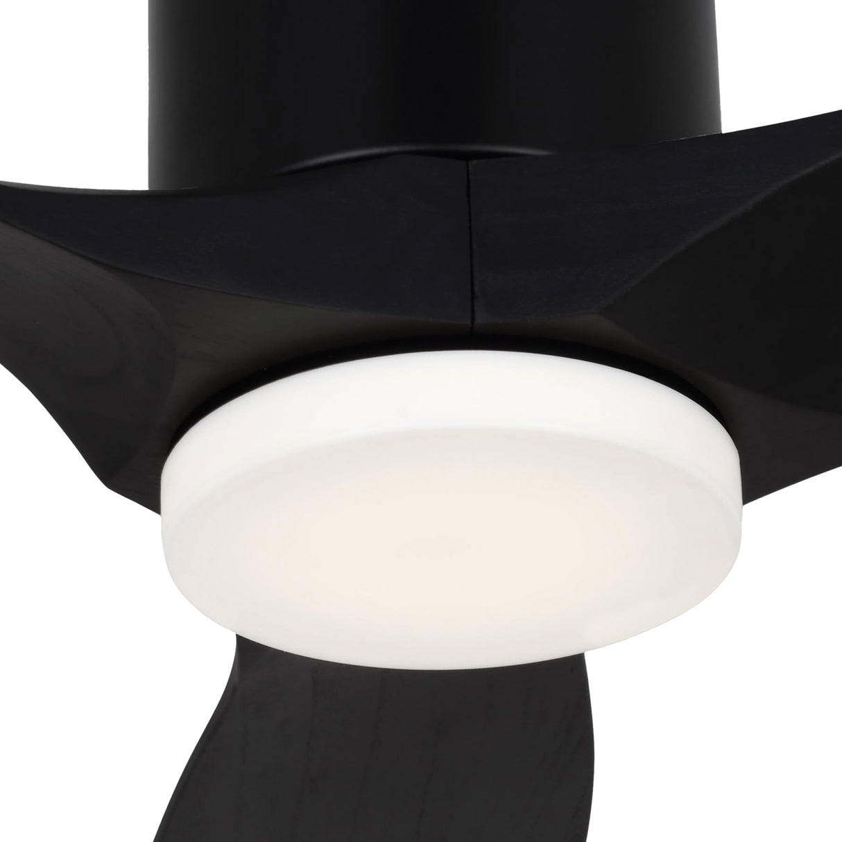 Harrier LED Smart Ceiling Fan 52", Matte Black Oak
