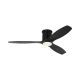 Harrier LED Smart Ceiling Fan 52", Matte Black Oak