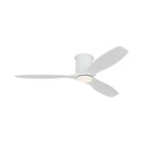 Harrier LED Smart Ceiling Fan 52", Matte White Oak