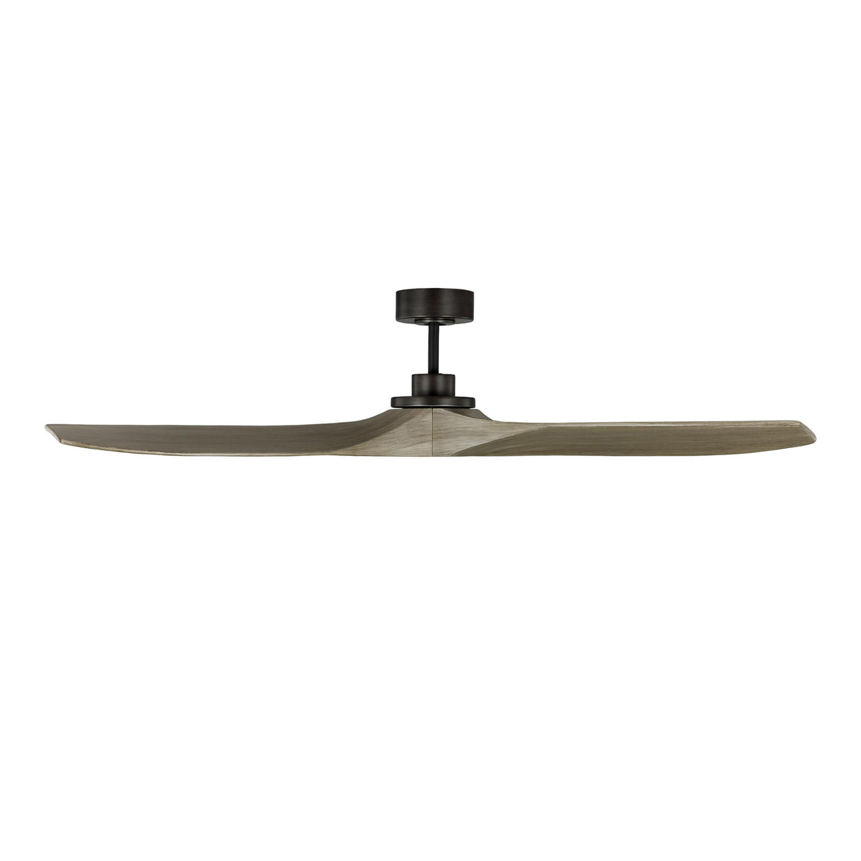 Heron Smart Ceiling Fan 60", Gray Wash Oak and Aged Pewter