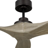Heron Smart Ceiling Fan 60", Gray Wash Oak and Aged Pewter