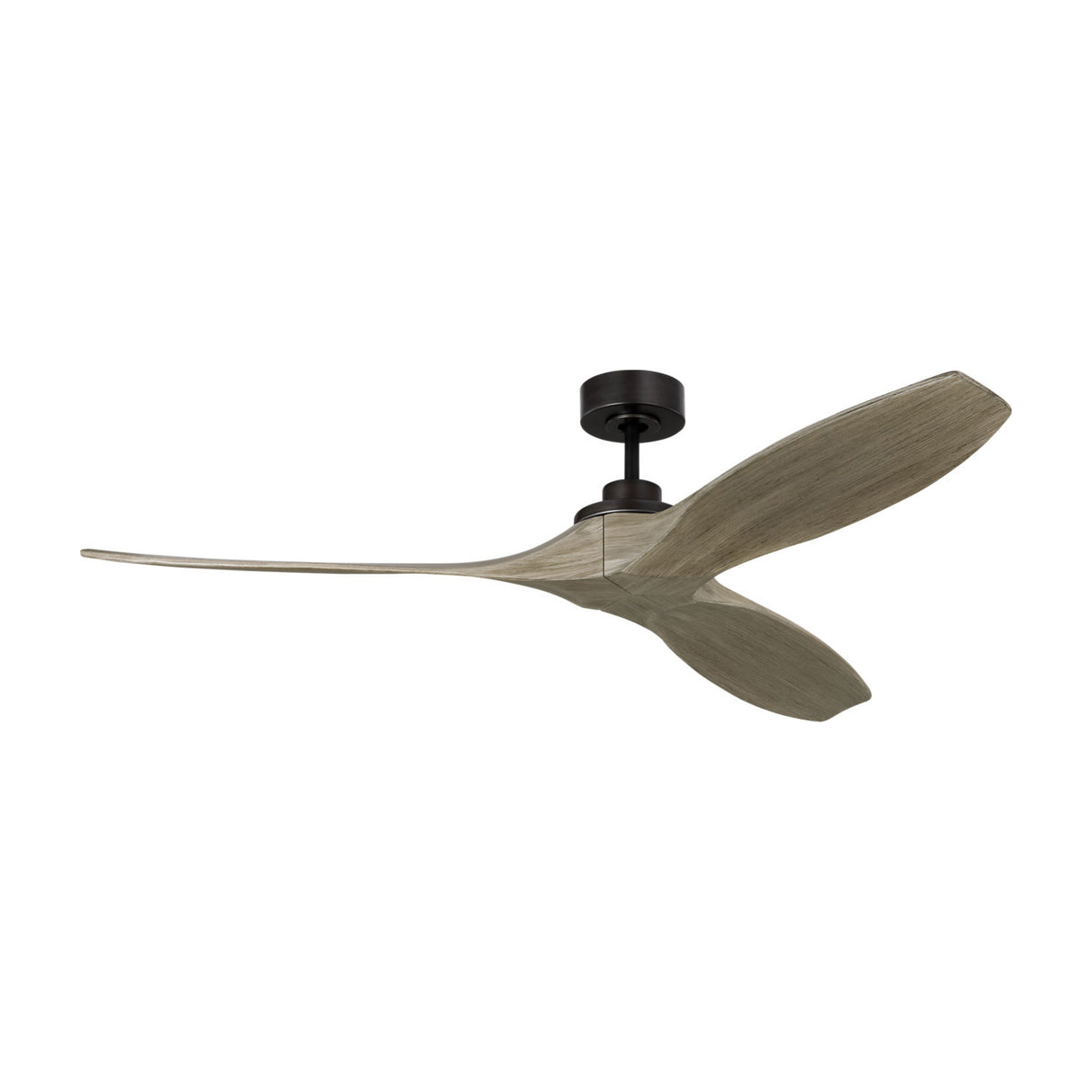 Heron Smart Ceiling Fan 60", Gray Wash Oak and Aged Pewter