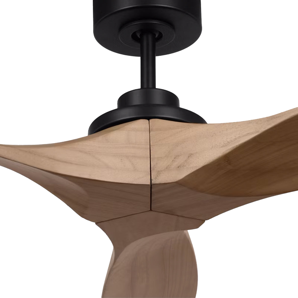 Heron Smart Ceiling Fan 60", Natural Oak and Matte Black