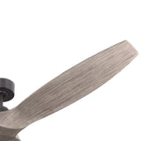 Heron Smart Ceiling Fan 70", Gray Wash Oak and Aged Pewter
