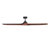 Heron Smart Ceiling Fan 70", Walnut Wood and Matte Black