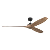 Heron Smart Ceiling Fan 70", Natural Oak and Matte Black