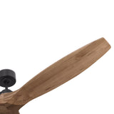 Heron Smart Ceiling Fan 70", Natural Oak and Matte Black