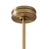 Sora Ceiling Fan 44", Antique Rubbed Brass and Matte White