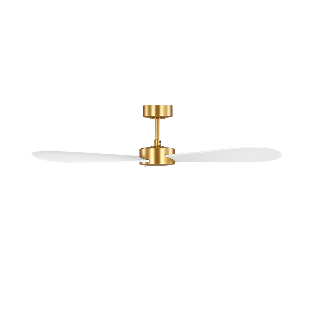 Willet Smart Ceiling Fan 52", Modern Brass and Matte White