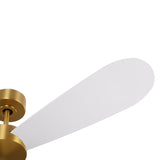 Willet Smart Ceiling Fan 52", Modern Brass and Matte White