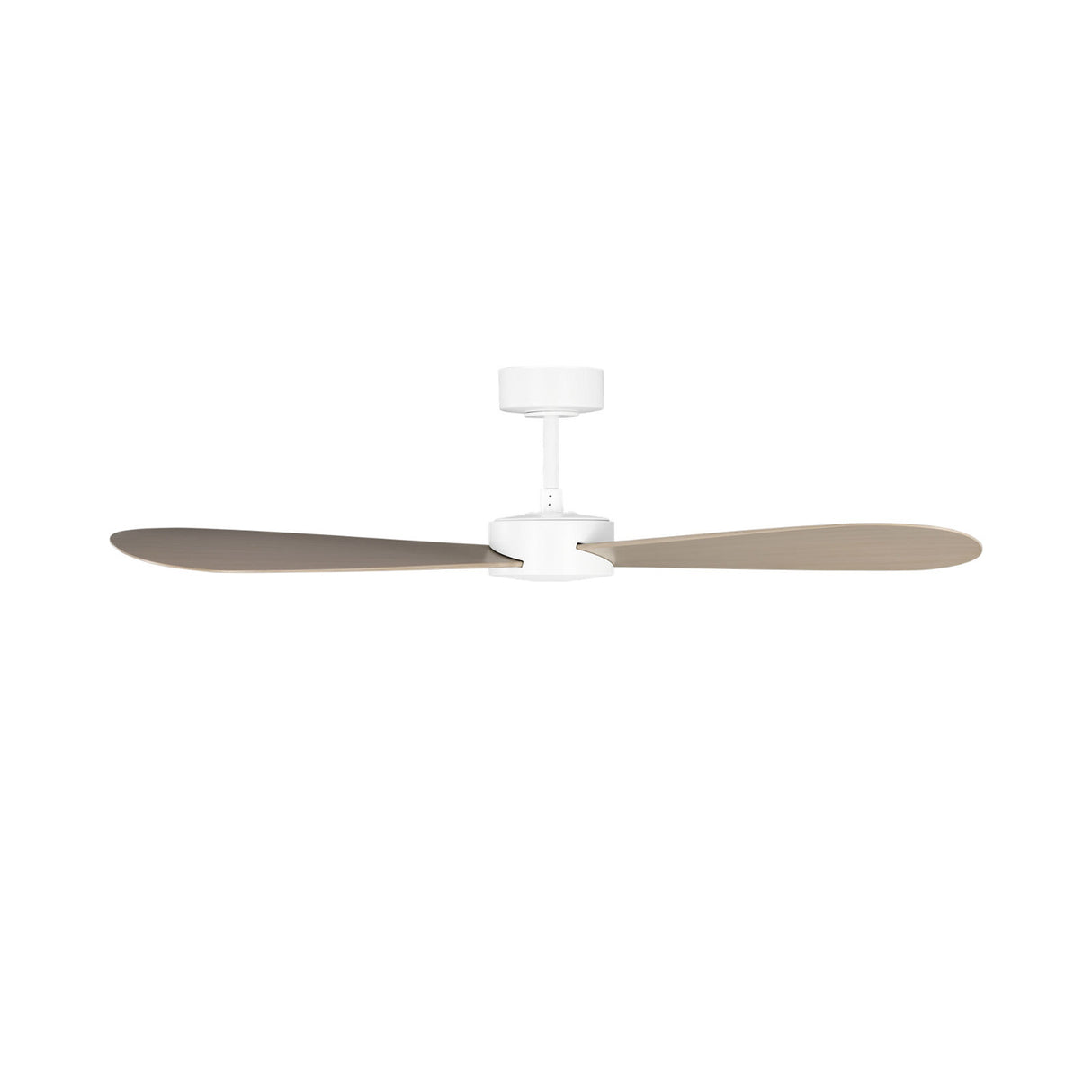 Willet Smart Ceiling Fan 52", Matte White and Bleached Oak