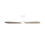 Willet Smart Ceiling Fan 52", Matte White and Bleached Oak