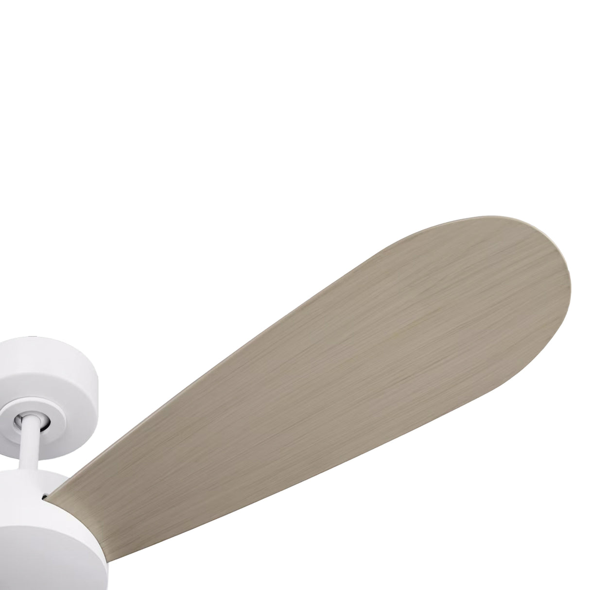 Willet Smart Ceiling Fan 52", Matte White and Bleached Oak