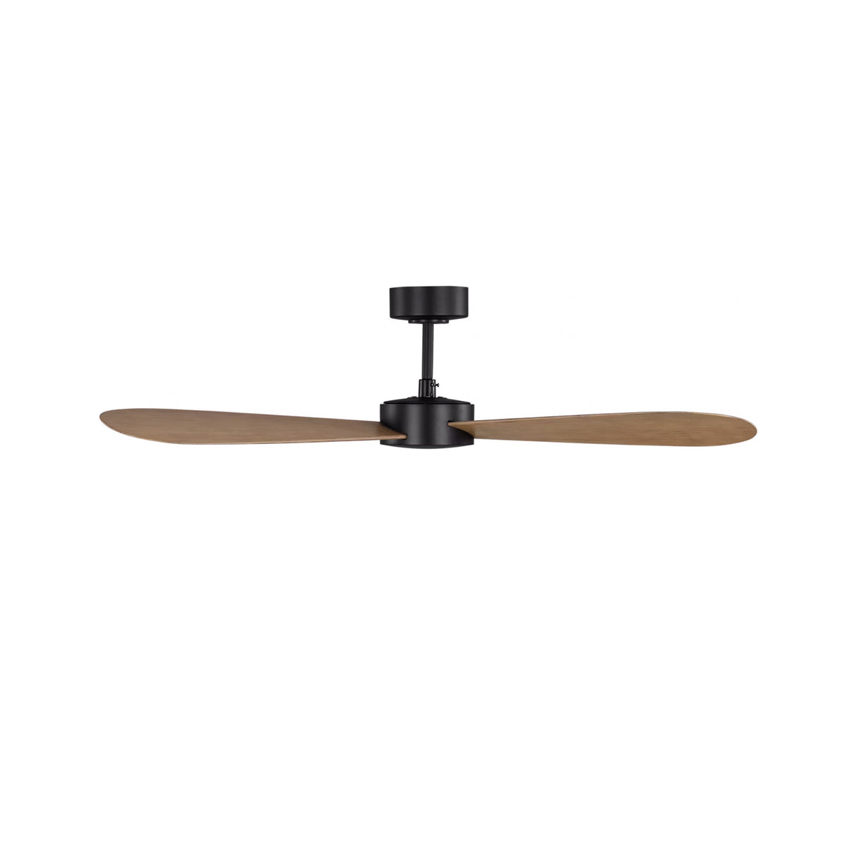 Willet Smart Ceiling Fan 52", Matte Black and Natural Oak