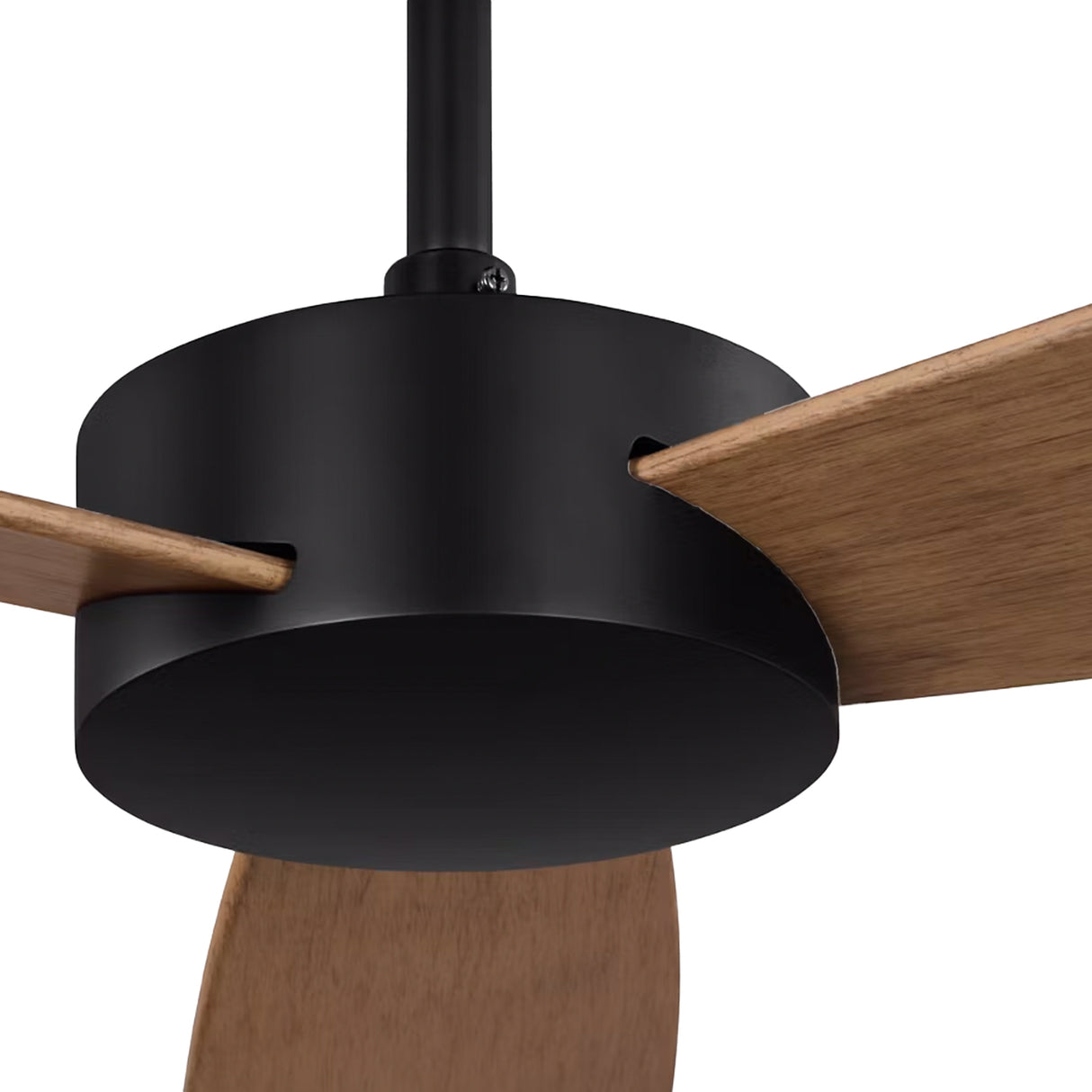 Willet Smart Ceiling Fan 52", Matte Black and Natural Oak