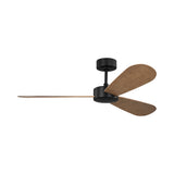Willet Smart Ceiling Fan 52", Matte Black and Natural Oak