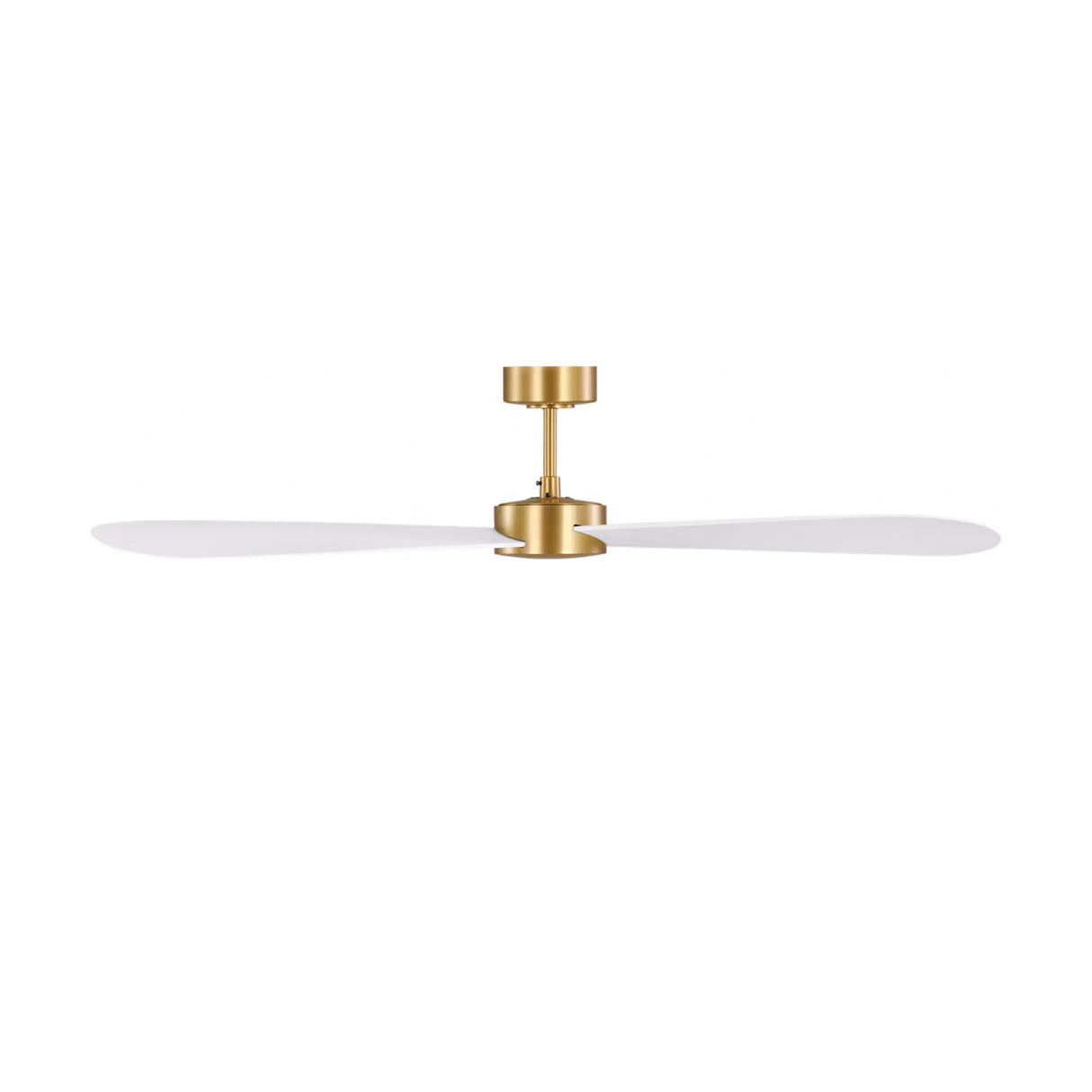 Willet Smart Ceiling Fan 60", Modern Brass and Matte White