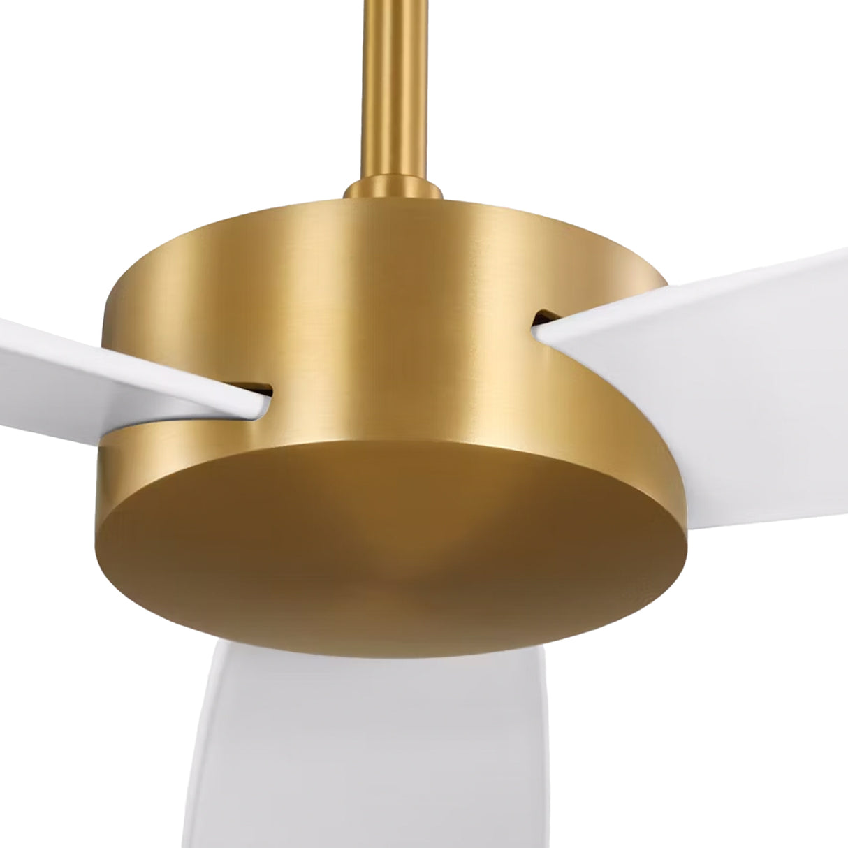 Willet Smart Ceiling Fan 60", Modern Brass and Matte White