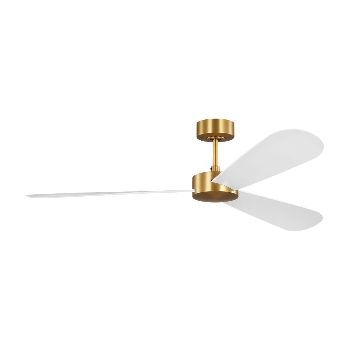 Willet Smart Ceiling Fan 60", Modern Brass and Matte White