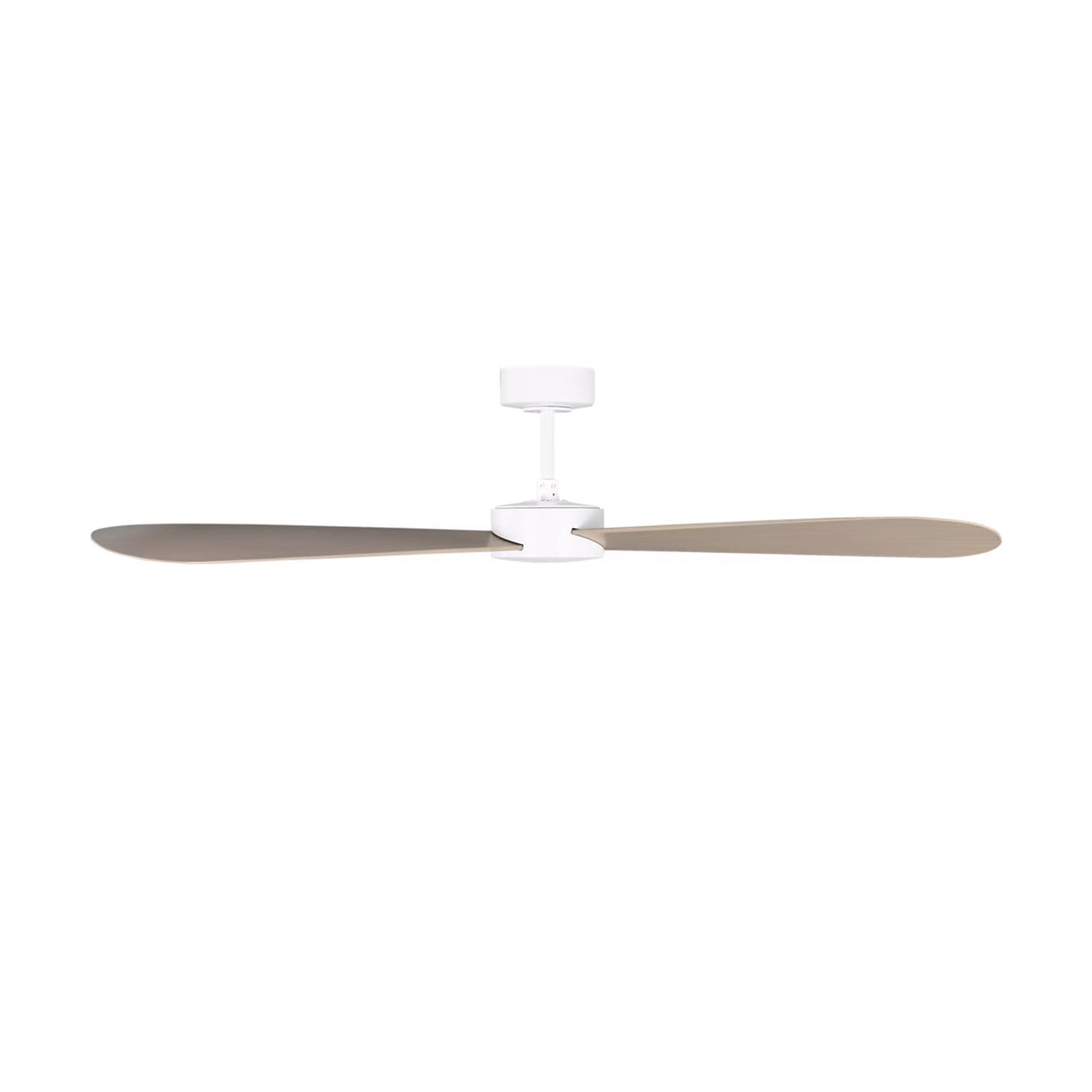 Willet Smart Ceiling Fan 60", Matte White and Bleached Oak