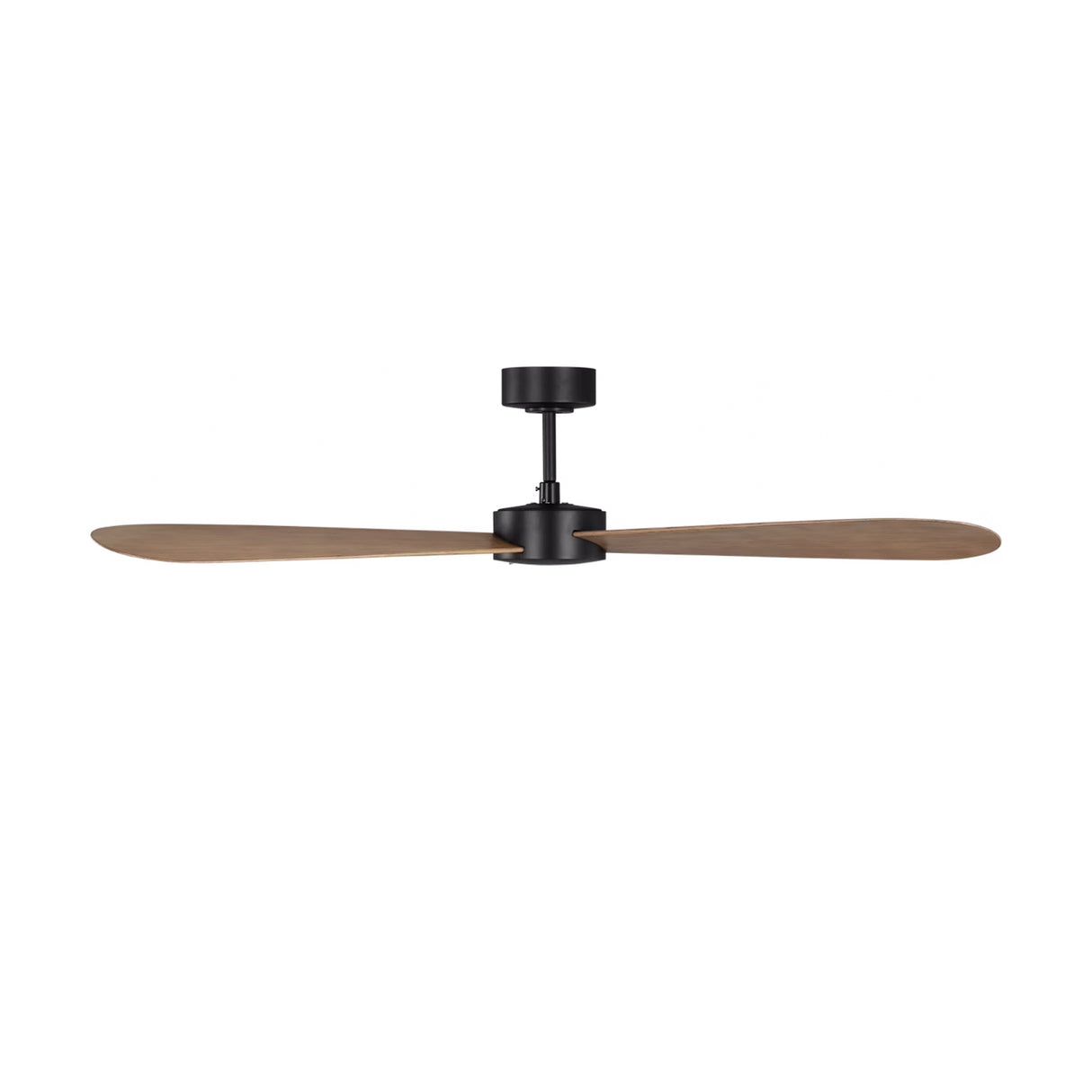 Willet Smart Ceiling Fan 60", Matte Black and Natural Oak