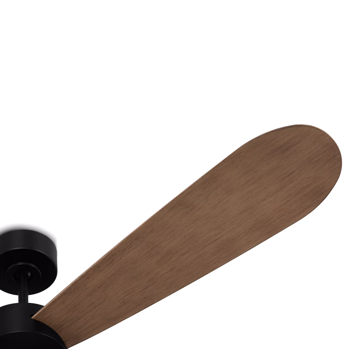 Willet Smart Ceiling Fan 60", Matte Black and Natural Oak