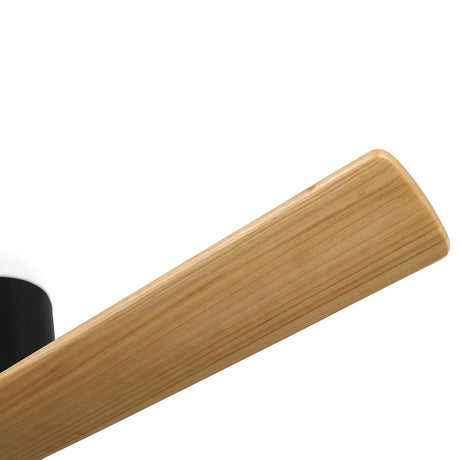Finch Smart Ceiling Fan 52", Natural Oak and Matte Black