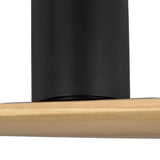 Finch Smart Ceiling Fan 72", Natural Oak and Matte Black