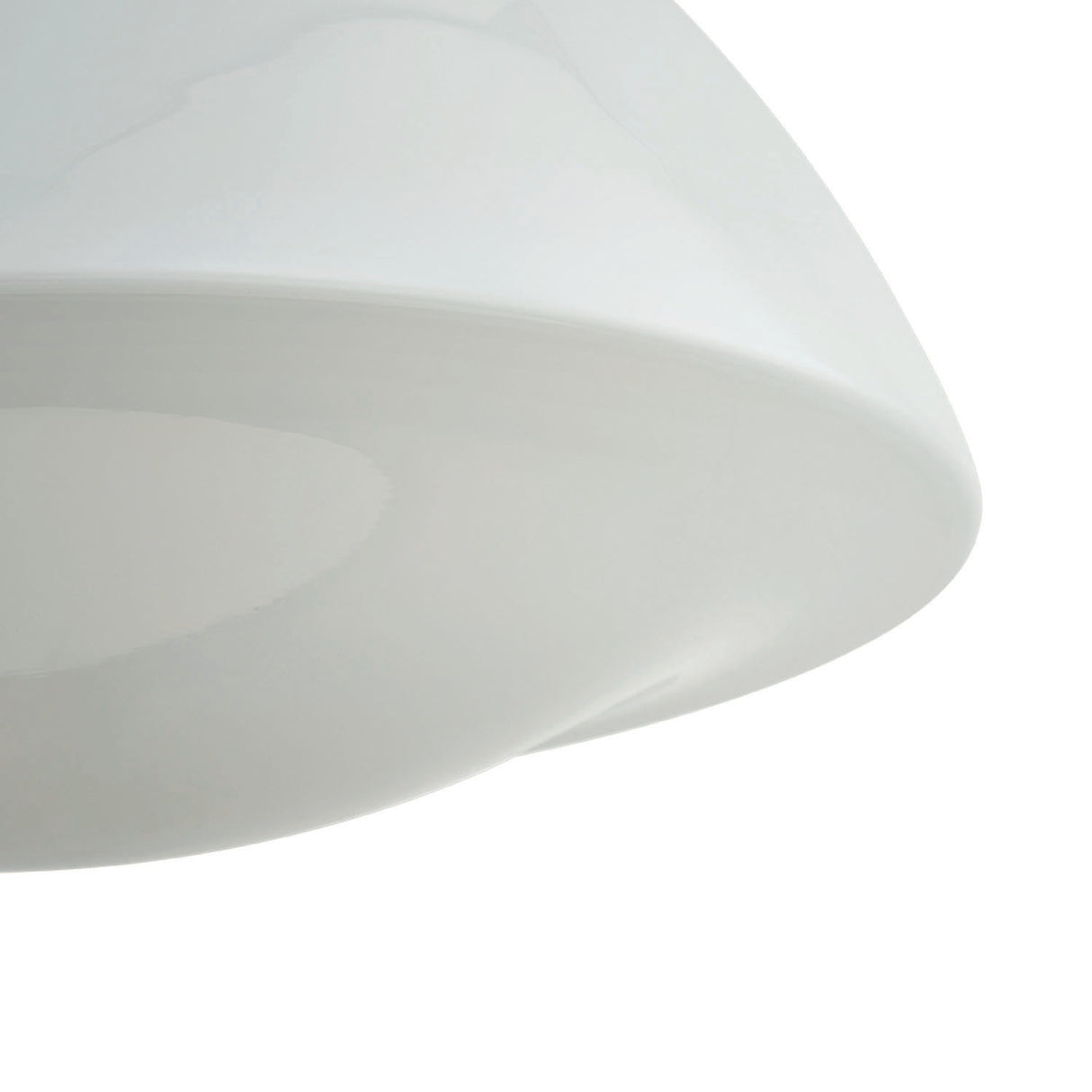 Lennox Small Semi-Flush 12", Vintage Bronze and Milk Glass