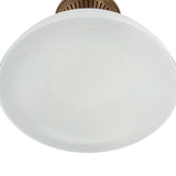 Lennox Medium Semi-Flush 16", Vintage Bronze and Milk Glass