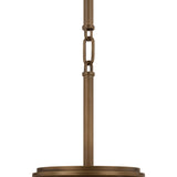 Lennox Medium Pendant 16", Vintage Bronze and Milk Glass