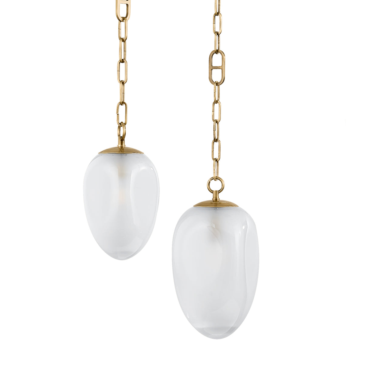 Lockwood 3 Light Swag Chandelier, Vintage Brass and Frosted Glass