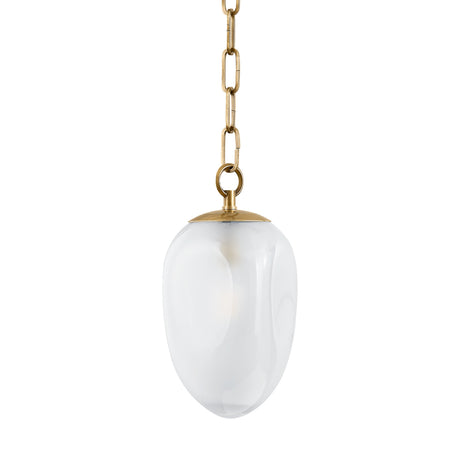 Lockwood 3 Light Swag Chandelier, Vintage Brass and Frosted Glass