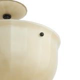 Cortland Semi-Flush 14", Champagne Glass and Distressed Bronze