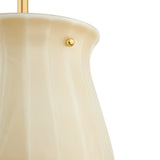 Cortland Small Pendant 10", Champagne Glass and Aged Brass