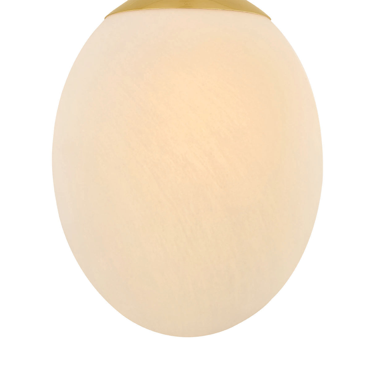 Kelton Small Pendant 8", Cloud Glass and Aged Brass
