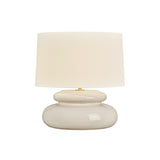 Ellsworth Table Lamp 20", Taupe Crackle Ceramic