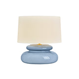 Ellsworth Table Lamp 20", Blue Crackle Ceramic