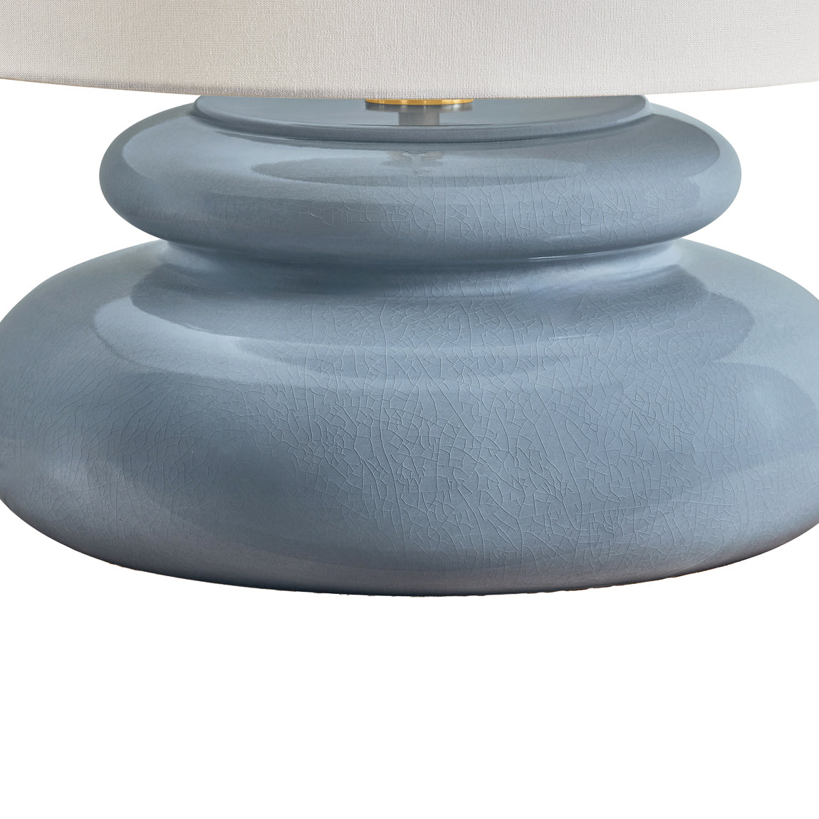 Ellsworth Table Lamp 20", Blue Crackle Ceramic