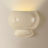Ellsworth Wall Sconce 9", Taupe Crackle Ceramic