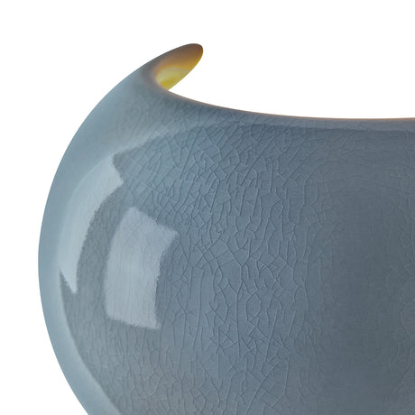 Ellsworth Wall Sconce 9", Blue Crackle Ceramic