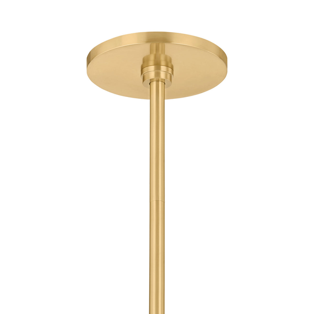 Norden Medium Pendant 16", Aged Brass and Milk Glass
