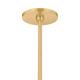 Norden Medium Pendant 16", Aged Brass and Milk Glass