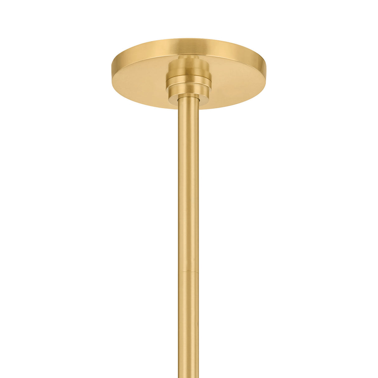 Norden Small Pendant 12", Aged Brass and Milk Glass