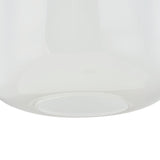 Norden Small Pendant 12", Aged Brass and Milk Glass