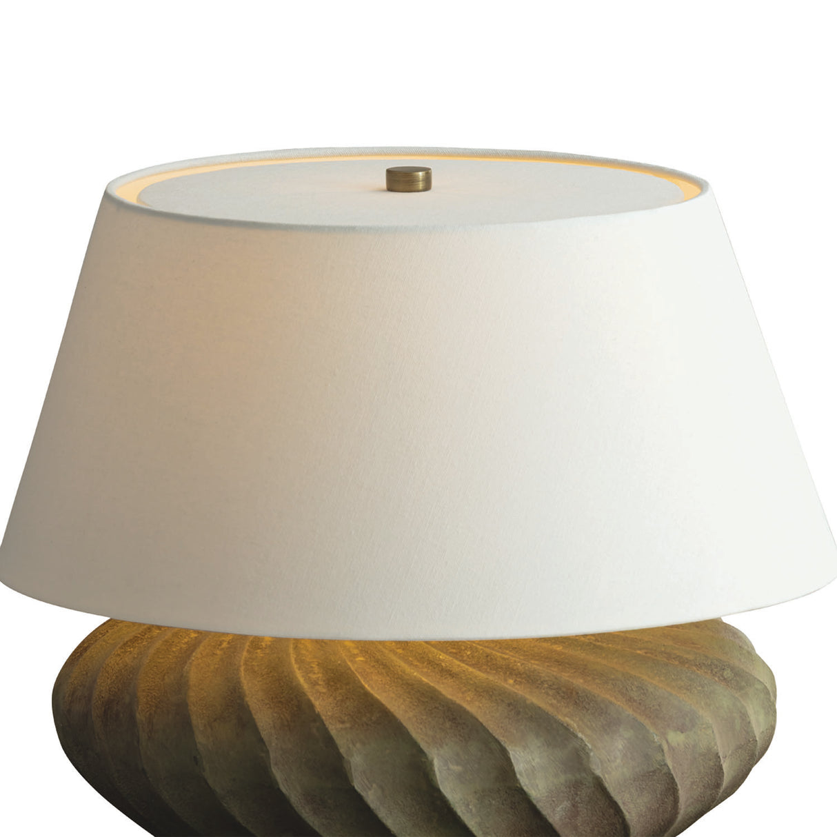 Calloway Table Lamp 16", Brown Patina Metal