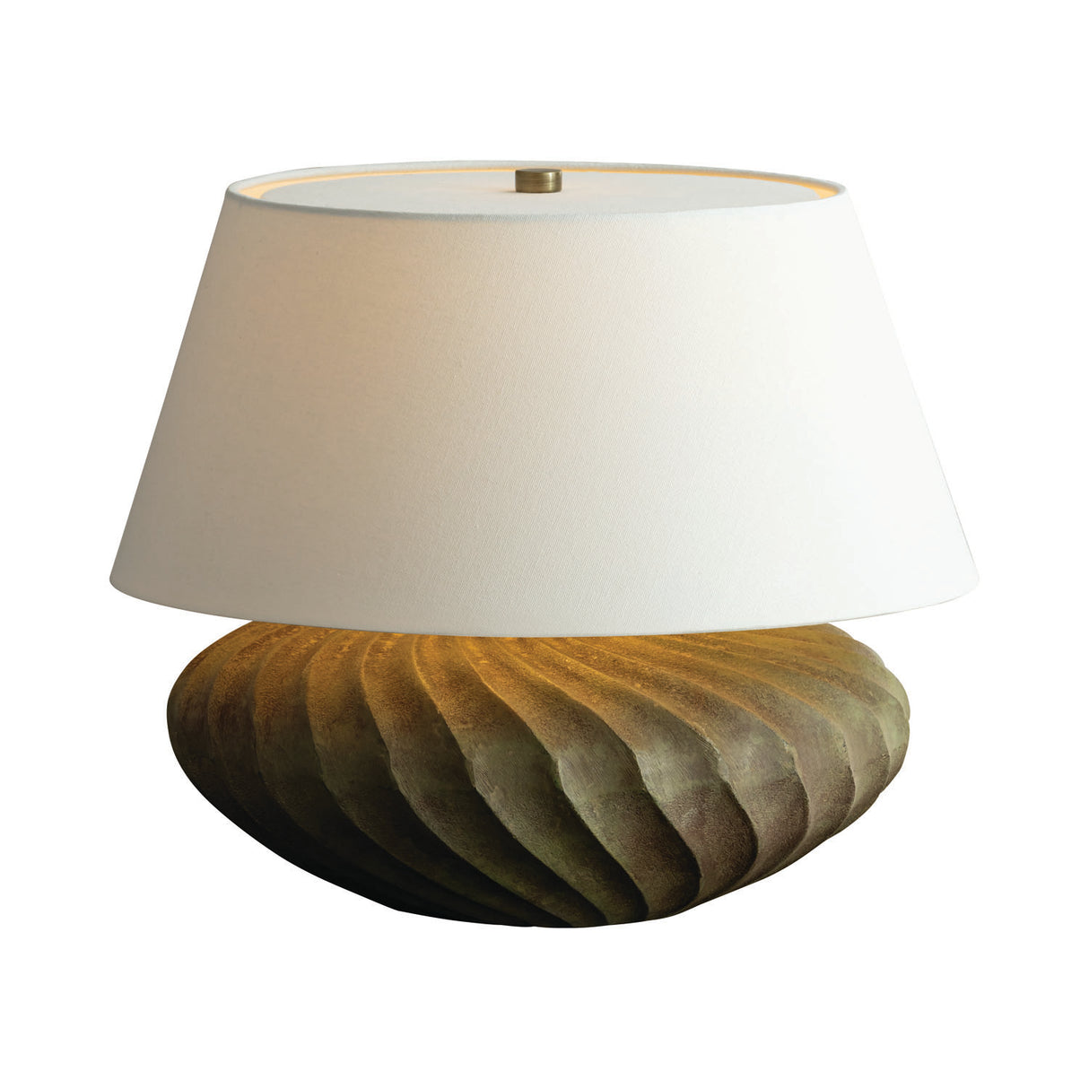 Calloway Table Lamp 16", Brown Patina Metal