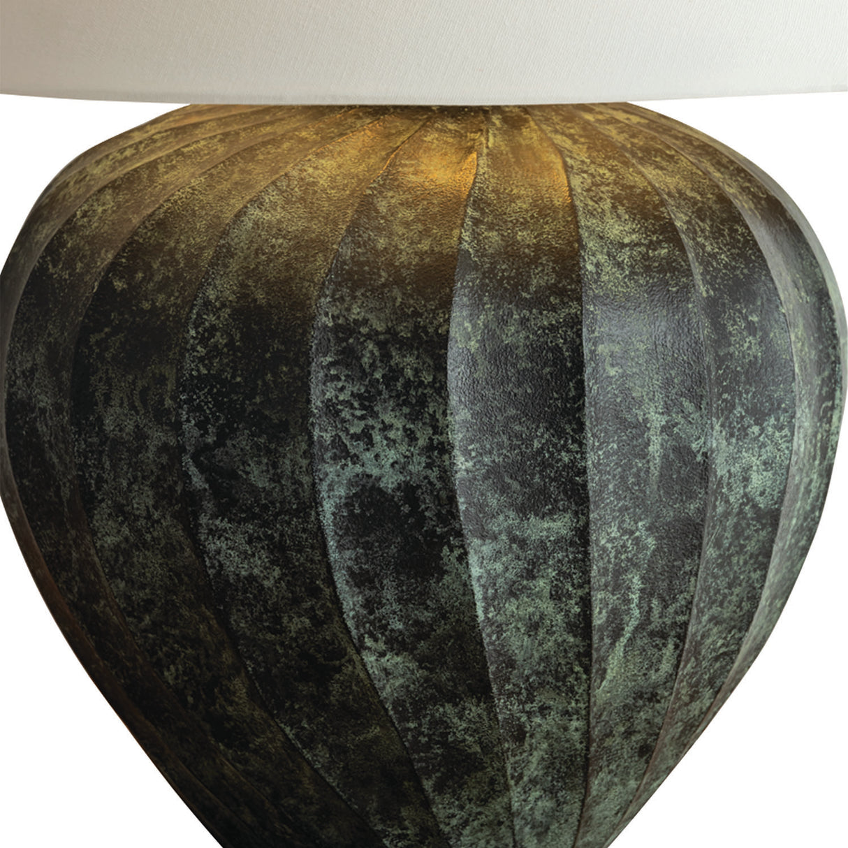 Calloway Table Lamp 23", Black Patina Metal